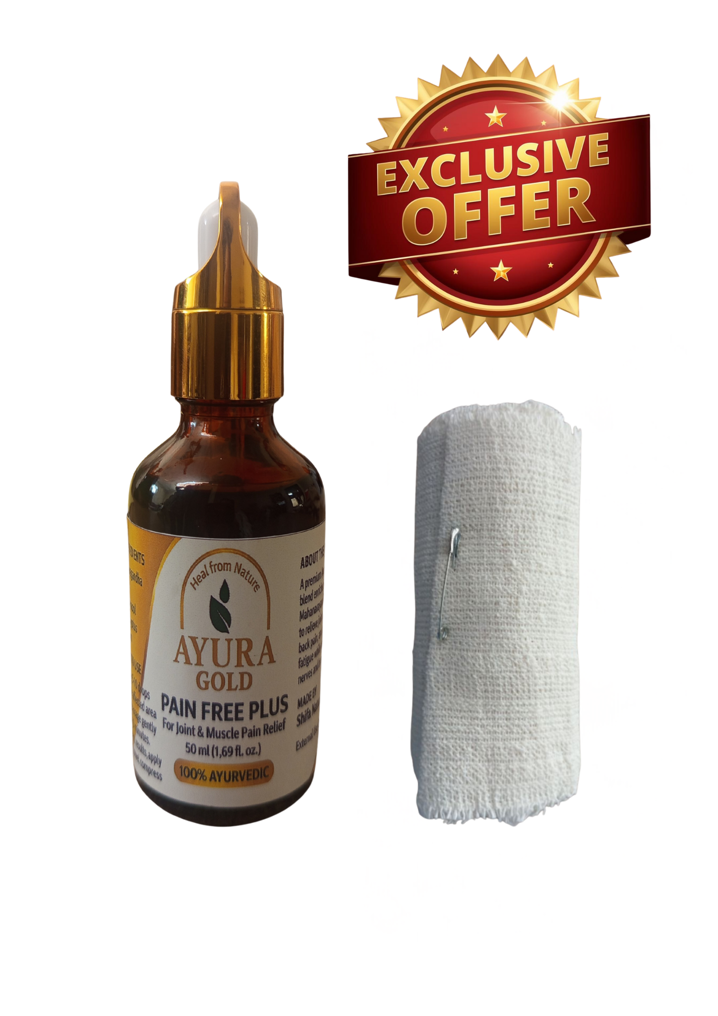 Ayura Gold Pain Free Plus + Heat Therapy Wrap