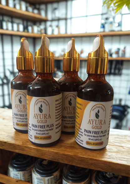 Ayura Gold Pain Free Plus Pack of 4 Bottles – Family Care Bundle