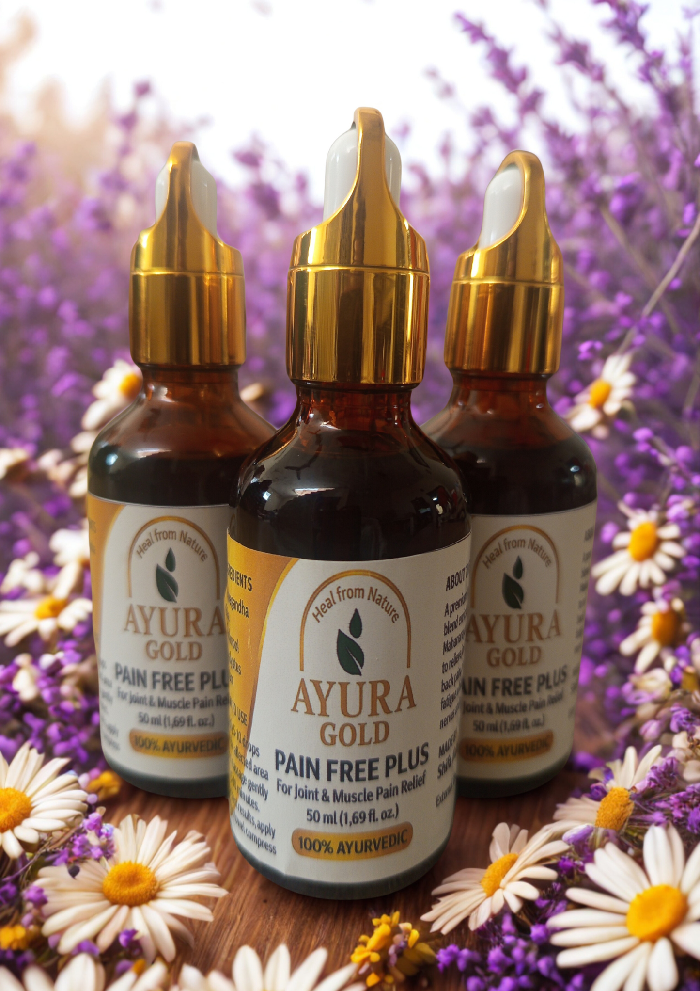 Ayura Gold Pain Free Plus Pack of 3 Bottles